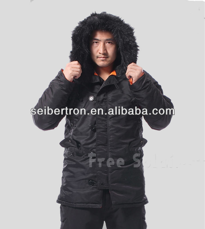 パーカseibertronＮ－３Ｂ男性の冬のアウトドアパーカー軍事ウインドブレーカーパーカ-コート問屋・仕入れ・卸・卸売り