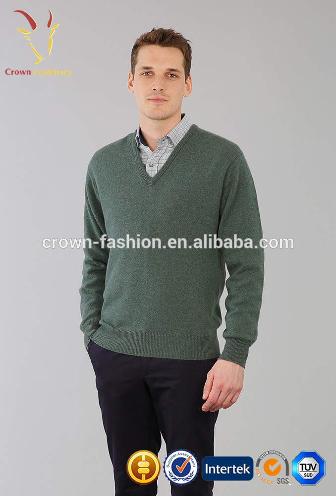 古典的な男性用のv字ネックfaashionファインメリノウールのニットのセーターカシミヤのセータープルオーバー-セーター問屋・仕入れ・卸・卸売り