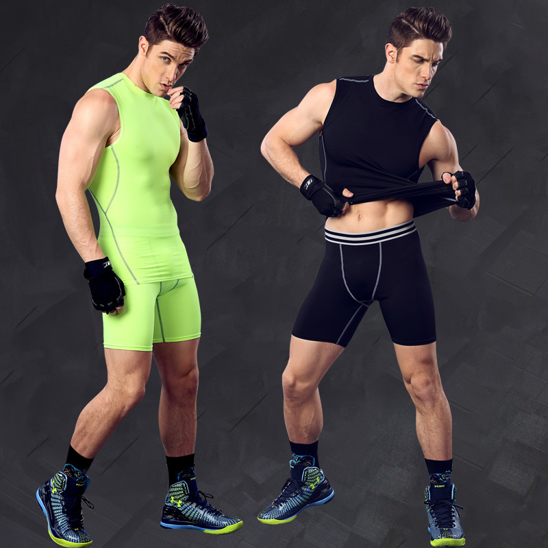 スポーツウェアメーカー卸売カスタム圧縮タイツメンズランニングショーツgymwear-ショーツ問屋・仕入れ・卸・卸売り