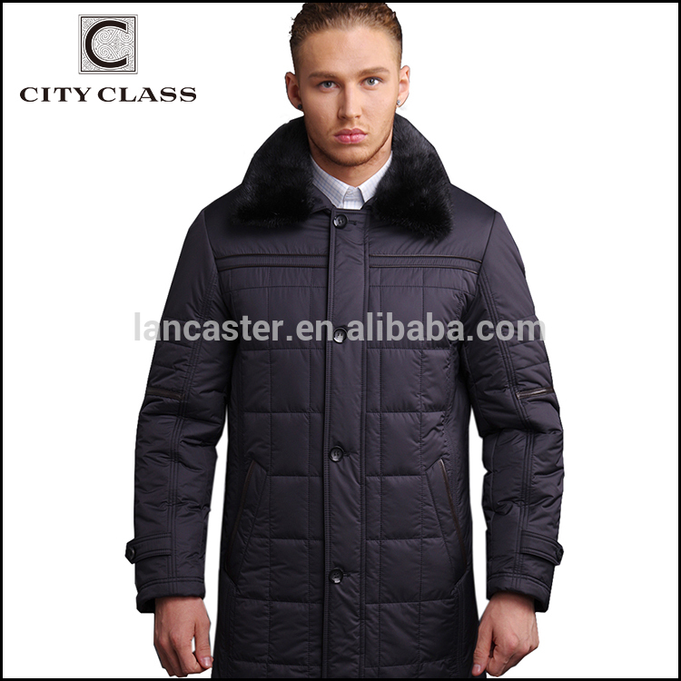 新しいモデルファッションカスタム男性防水オーバー卸売カジュアルスリムロングダウンコート取り外し可能なミンクの襟-コート問屋・仕入れ・卸・卸売り