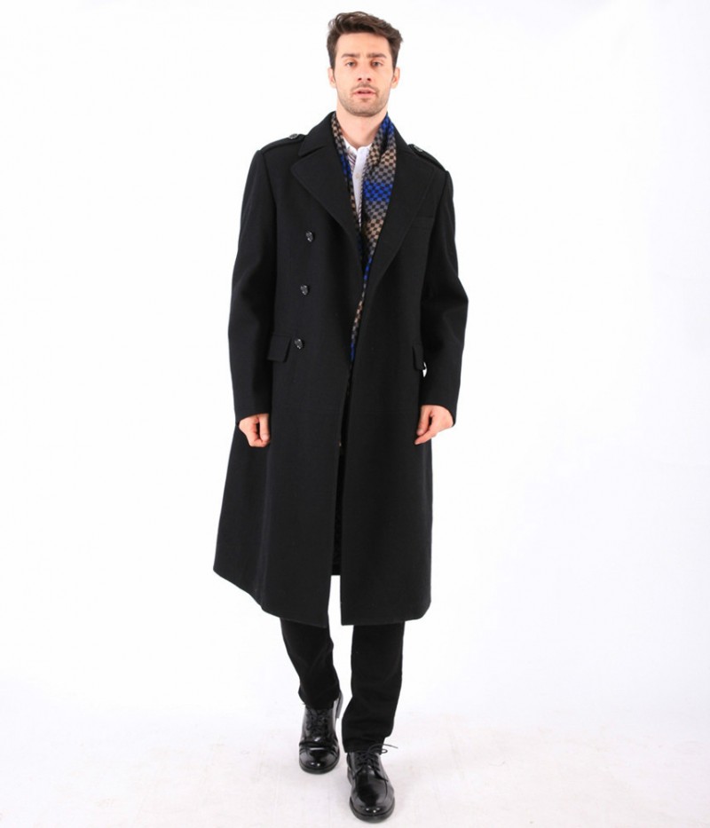 暖かいキーパー2015zhanshi高品質なカジュアルの男性のための長いウールコート-プラスサイズコート問屋・仕入れ・卸・卸売り