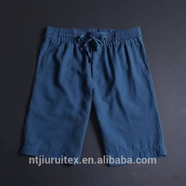 新しいメンズ100%ポリエステルシアサッカー通気性緩いフィットショートパンツ-ショーツ問屋・仕入れ・卸・卸売り