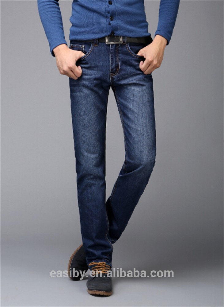 中国メーカー高品質ジャンファッショナブルな洗浄ダークブルーデニム正式なジーンズパンツ-ズボン問屋・仕入れ・卸・卸売り