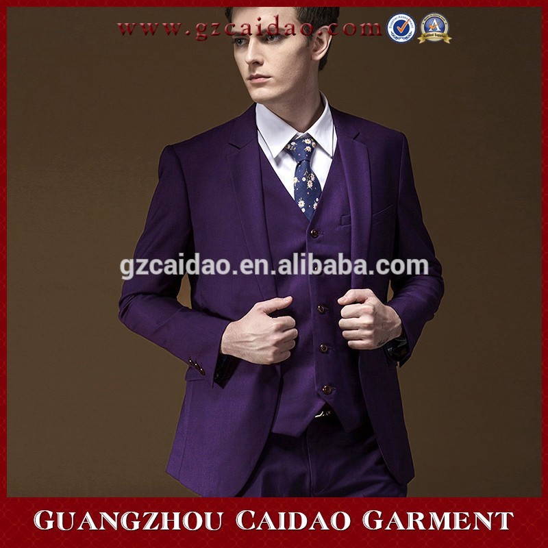 紫色の男性ヨーロピアンスタイルの結婚式のためのスーツ-スーツ、タキシード問屋・仕入れ・卸・卸売り