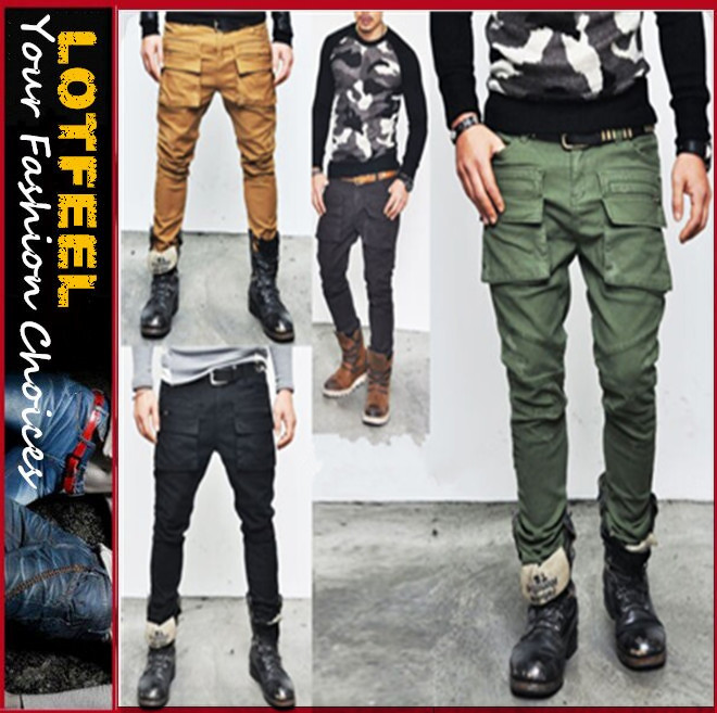 トレンディメンズダブダブhipster's半スリム綿デニムの男モーターバイカーパンツジーンズ( lotm146)-ジーンズ問屋・仕入れ・卸・卸売り