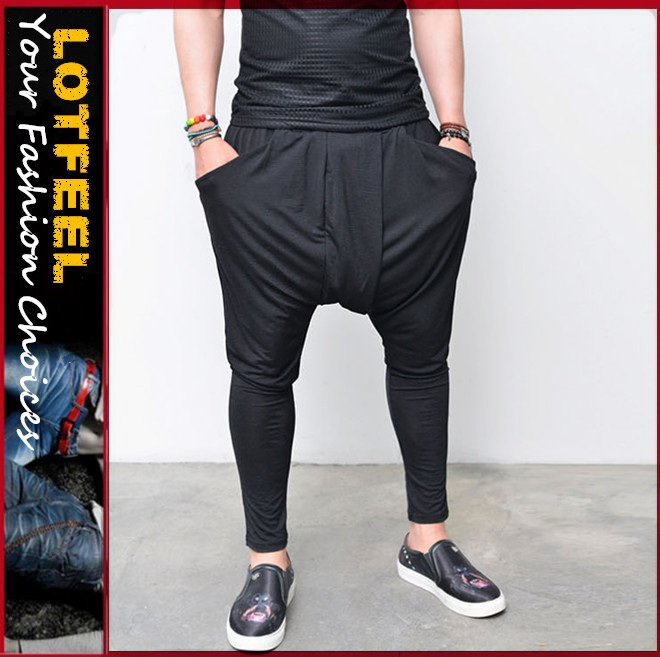 しわのスウェットパンツをハーレムダブダブ冷蔵庫( lotg206)-ジーンズ問屋・仕入れ・卸・卸売り