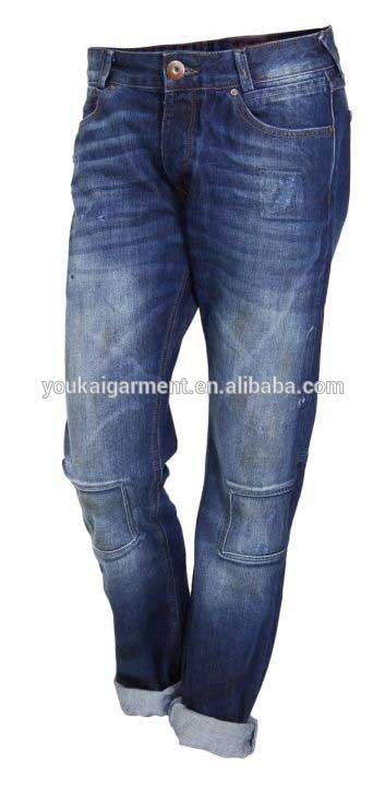 高品質の男性のファッションウォッシュジーンズの男7/8' fashionパッチジーンズメーカー-ジーンズ問屋・仕入れ・卸・卸売り