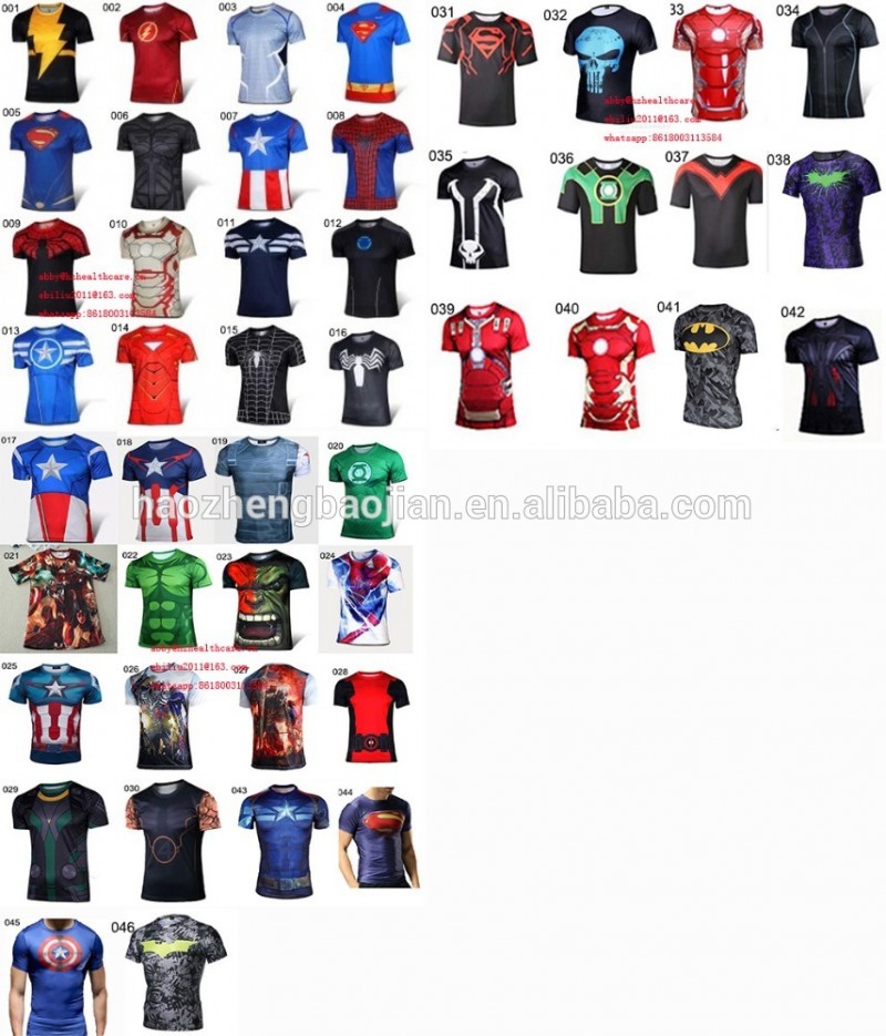 スーパーヒーローtシャツ、2015カジュアルプリントスパイダーマン&はハルク&アイアンマン&キャプテンアメリカtシャツ、 卸売スーパーマンtシャツ-Tシャツ問屋・仕入れ・卸・卸売り