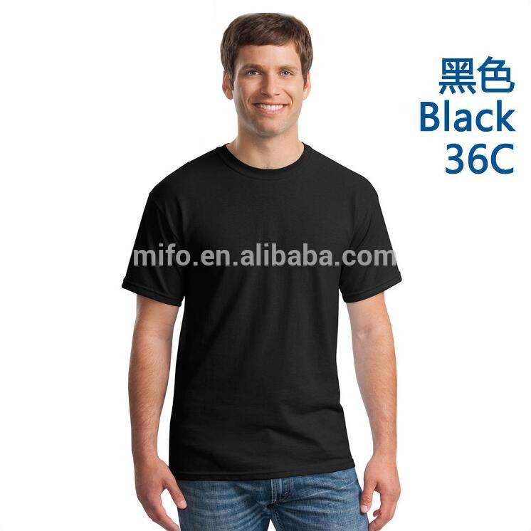Tシャツメーカーバルク平野黒tシャツのための男性-Tシャツ問屋・仕入れ・卸・卸売り