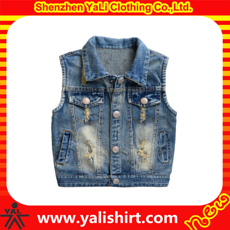 チョッキの少年2015ファッション子供デニム男の子のためのカウボーイのベストwaistcoats-キッズ服　ベスト問屋・仕入れ・卸・卸売り