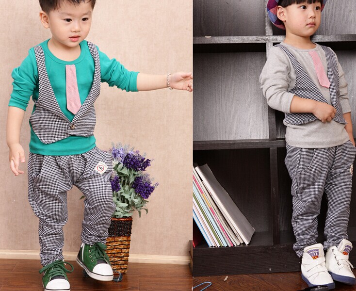 春と秋d61889t2014年熱い販売韓国の子供ネクタイセット-スーツ、タキシード問屋・仕入れ・卸・卸売り