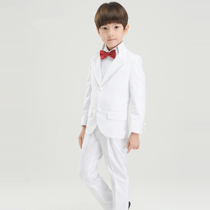 工場直接カスタム メイド男の子タキシード スーツ韓国男の子白スーツ-スーツ、タキシード問屋・仕入れ・卸・卸売り