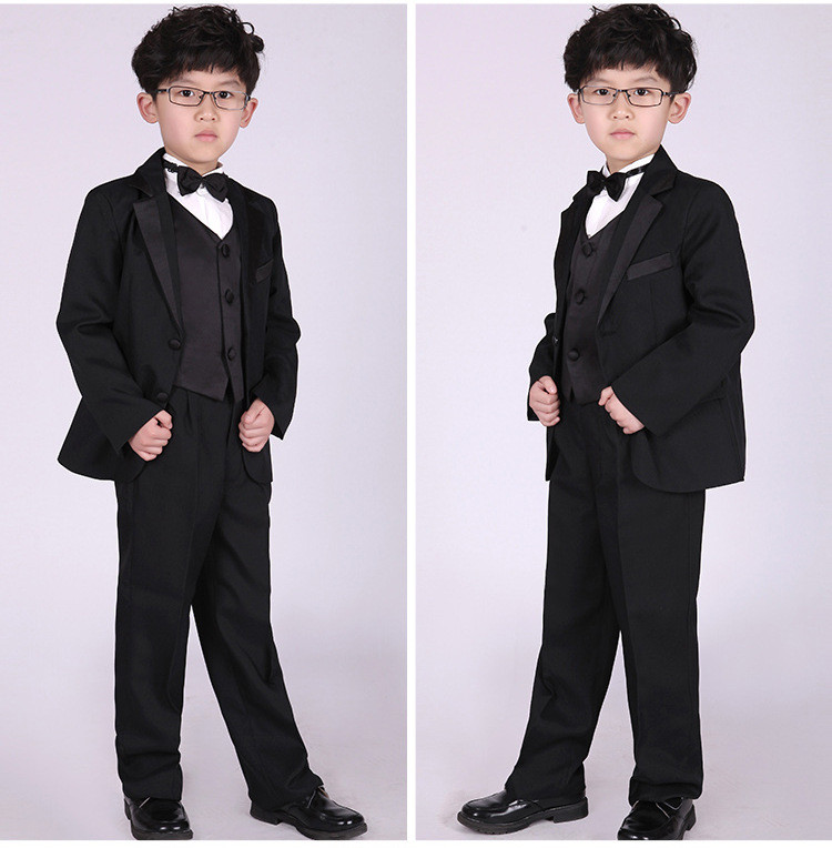 男の子学童スーツの卸売熱い販売パーティー花男の子スーツ-スーツ、タキシード問屋・仕入れ・卸・卸売り