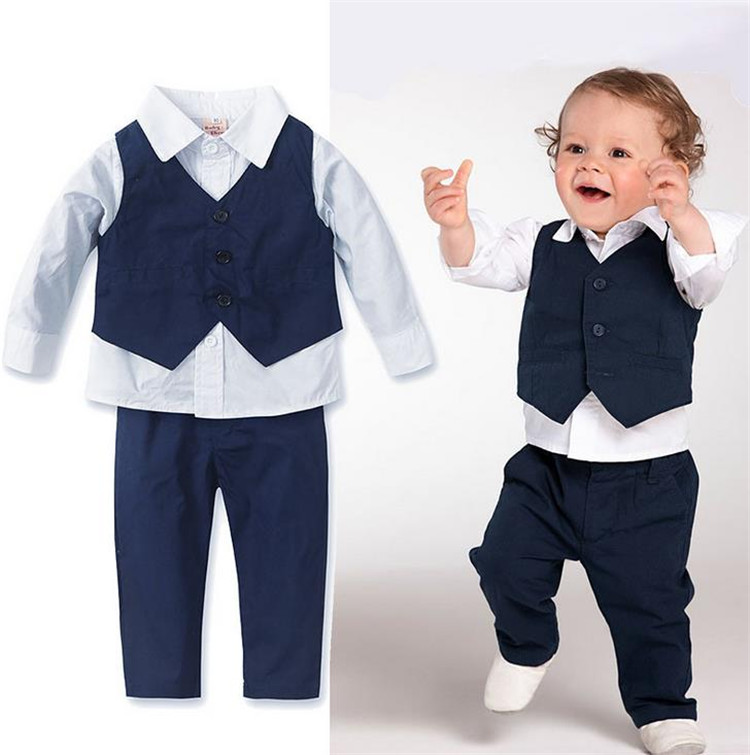 2016秋スタイルヨーロッパstyilsh赤ちゃん男の子ベストスーツの卸売-スーツ、タキシード問屋・仕入れ・卸・卸売り