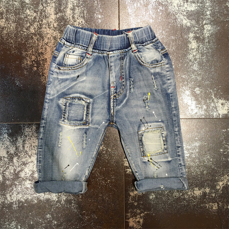 ヨーロッパやアメリカのファッション野生の男の子のジーンズ-キッズ服　ジーンズ問屋・仕入れ・卸・卸売り