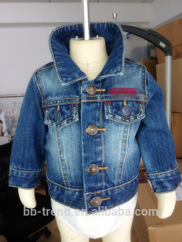 新しいジーンズ男の子のまたは男の子のデニムジャケット-キッズ服　ジーンズ問屋・仕入れ・卸・卸売り