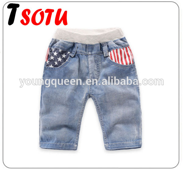 ET6ズボンのための子供ブティック服男の子デニムショーツ卸売-キッズ服　ジーンズ問屋・仕入れ・卸・卸売り