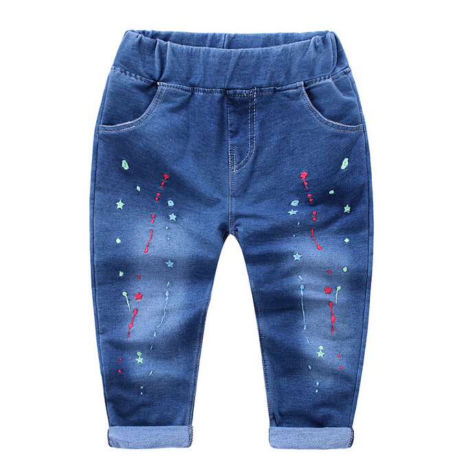 男の子カラフルなデザインジーンズパンツ-キッズ服　ジーンズ問屋・仕入れ・卸・卸売り