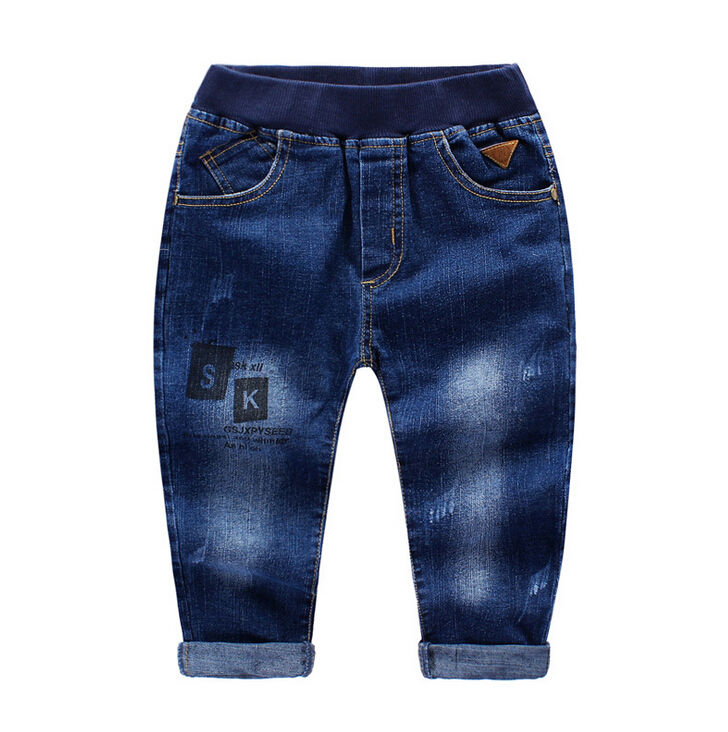 印刷ジーンズ用男の子秋ジーンズ-キッズ服　ジーンズ問屋・仕入れ・卸・卸売り