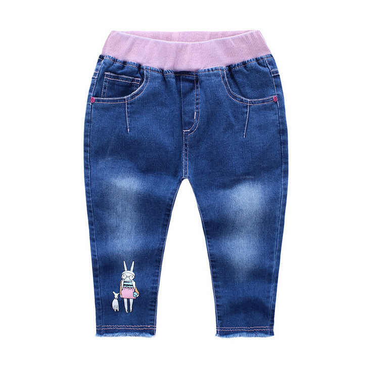 最新のかわいいデザインジーンズ女の子のためのパンツ-キッズ服　ジーンズ問屋・仕入れ・卸・卸売り