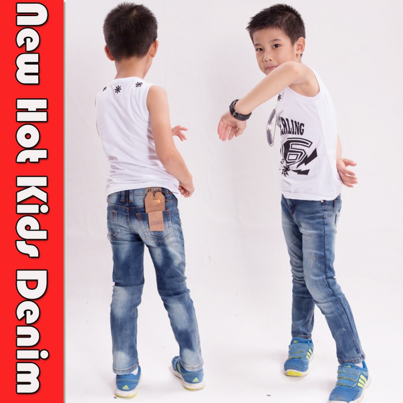 口ひげのジーンズのための価格と少年新モデルのジーンズ男の子-キッズ服　ジーンズ問屋・仕入れ・卸・卸売り