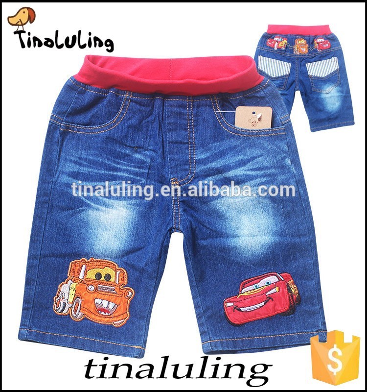 ファッションキッズ2015車ショートジーンズ、 子供のズボンデニムジーンズ-キッズ服　ジーンズ問屋・仕入れ・卸・卸売り