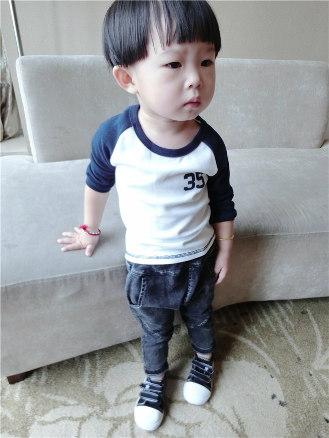 春素敵な最高- 品質新しい生まれた男の子のための子供のズボンデニムジーンズ-キッズ服　ジーンズ問屋・仕入れ・卸・卸売り