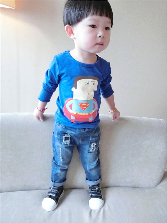 チェックされcoeto男の子のジーンズのズボンの子の服の女性のアクセサリーのオンラインショップ-キッズ服　ジーンズ問屋・仕入れ・卸・卸売り