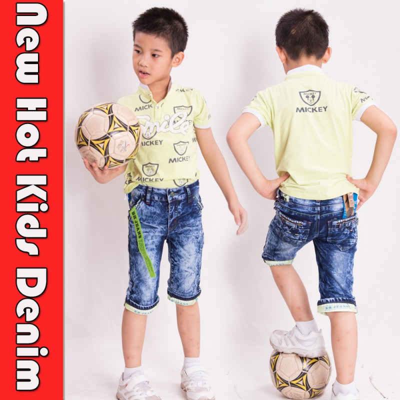 新しいスタイルの赤ちゃんの男の子のズボンのジーンズとからジーンズ卸売子供のジーンズ-キッズ服　ジーンズ問屋・仕入れ・卸・卸売り