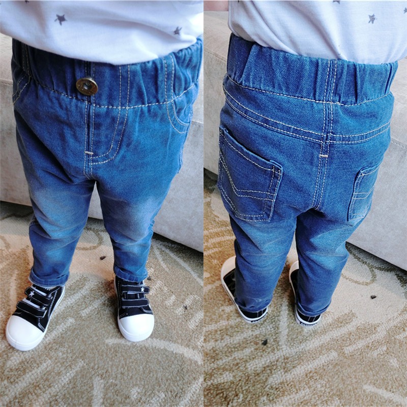 子供革新的なデザイン服卸売男の子ハイウエストブルーデニムジーンズ-キッズ服　ジーンズ問屋・仕入れ・卸・卸売り