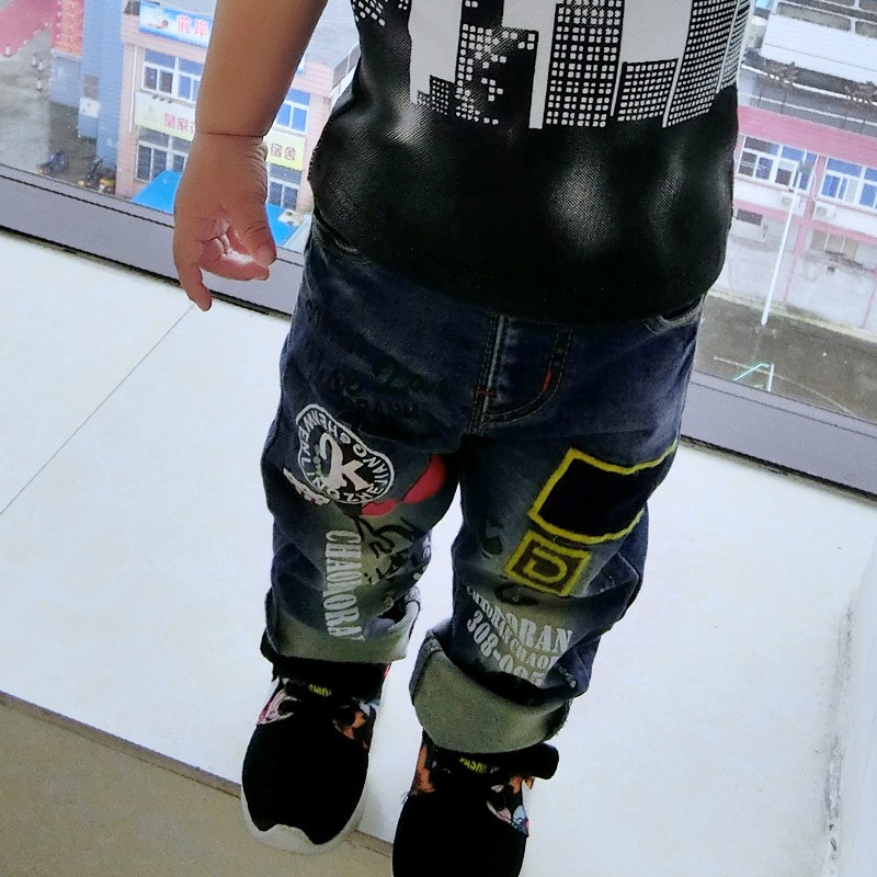 韓国スタイル子供服新しい デザイン ブランド子供ズボン デニム ジャン-問屋・仕入れ・卸・卸売り
