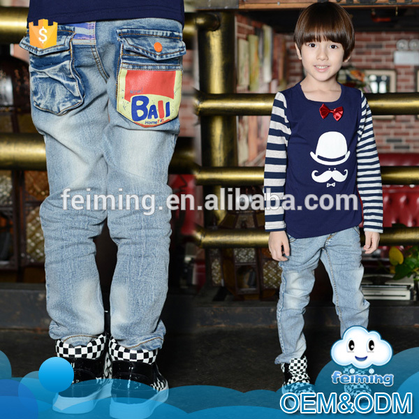 広州子供服2015売れ筋ファッション赤ちゃん男の子の子供のジーンズ-キッズ服　ジーンズ問屋・仕入れ・卸・卸売り