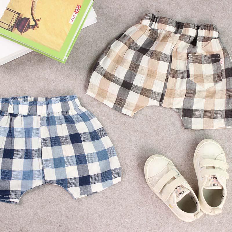CB8068夏子供clasicチェック柄ショートパンツ-キッズ服　半ズボン問屋・仕入れ・卸・卸売り
