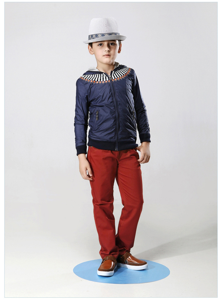 快適な綿の少年ソリッドカジュアル伸縮性ウエストパンツ卸売( 11.9)-キッズ服　ジーンズ問屋・仕入れ・卸・卸売り