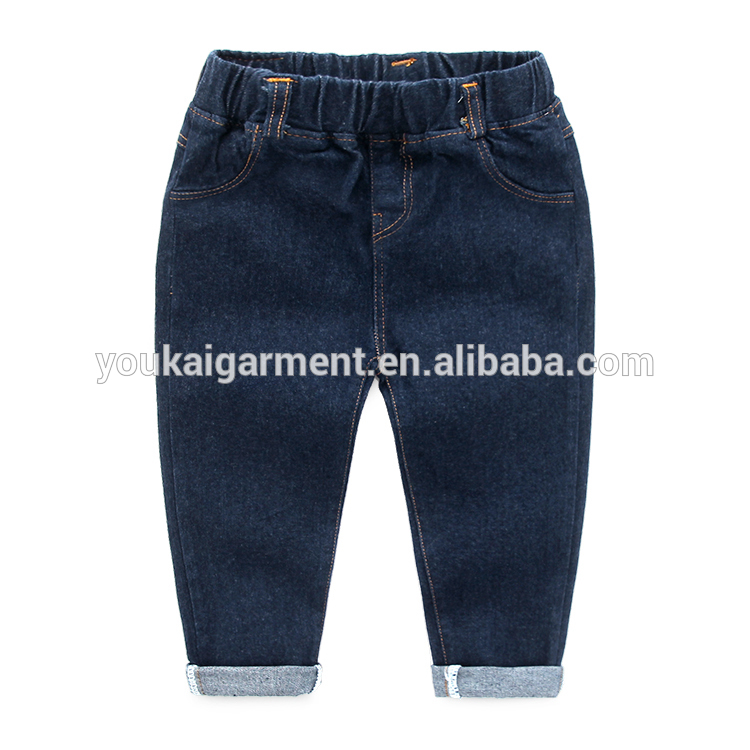 工場リトル男の子ベビーキッズデニムジーンズ子供古典鉛筆ジーンズパンツ-キッズ服　ジーンズ問屋・仕入れ・卸・卸売り
