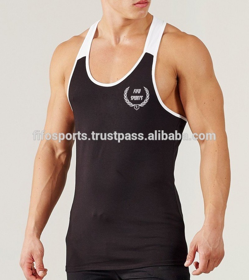 カスタマイズ男性スポーツウェアタンクトップ、を落としたアームホール綿男性gymwearタンクトップ、緩い男性ジムストリンガー-タンクトップ問屋・仕入れ・卸・卸売り