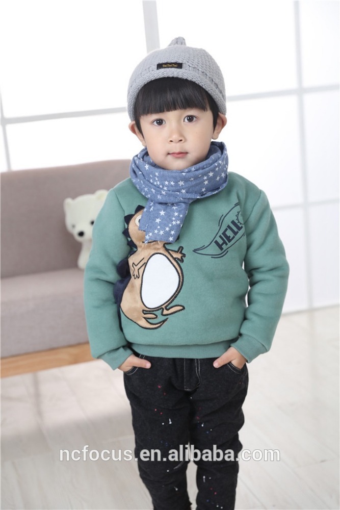 2016恐竜デザイン刺繍入り重い赤ちゃん フリースパーカー男の子-問屋・仕入れ・卸・卸売り