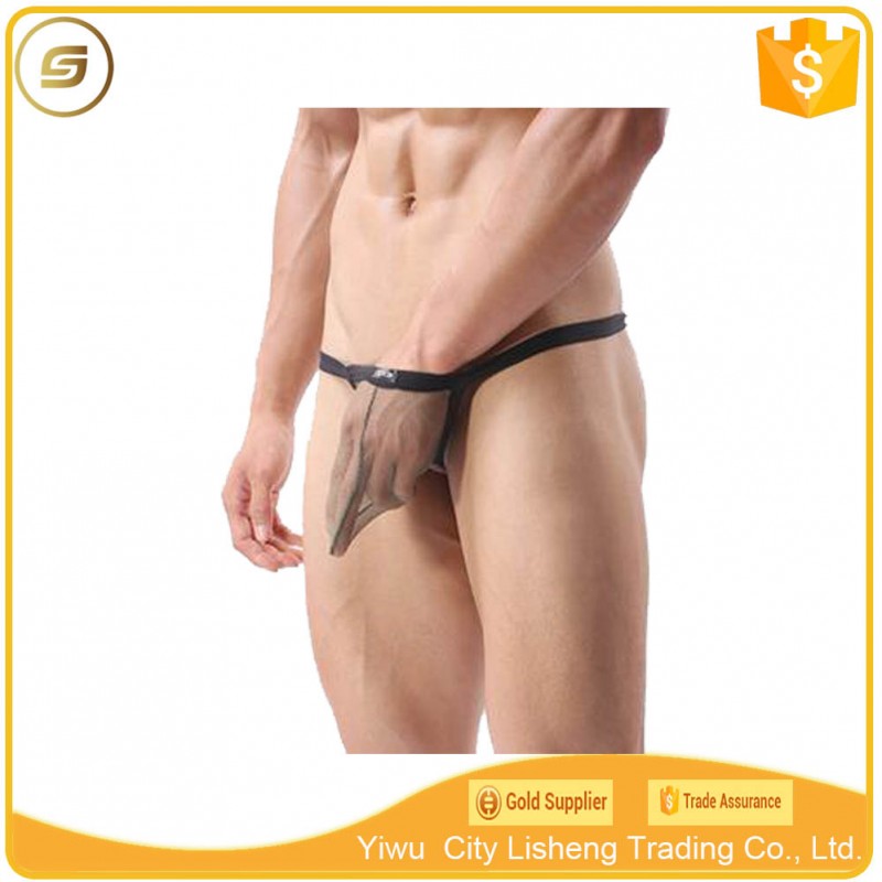 熱い販売80ナイロン20スパンデックスメッシュ透明メンズセクシーgストリングパンティー-ブリーフ、ボクサーパンツ問屋・仕入れ・卸・卸売り