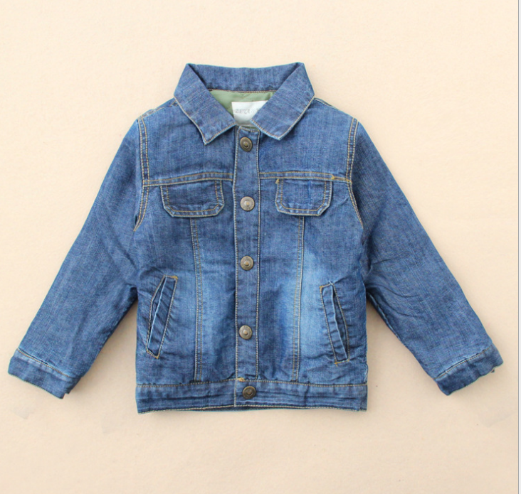 デニム ジャケット用2-7年少年-キッズ服　シャツ、トップス問屋・仕入れ・卸・卸売り
