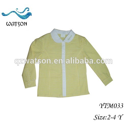 男の子長袖チェック柄ファッションシャツトップ着用-キッズ服　シャツ、トップス問屋・仕入れ・卸・卸売り
