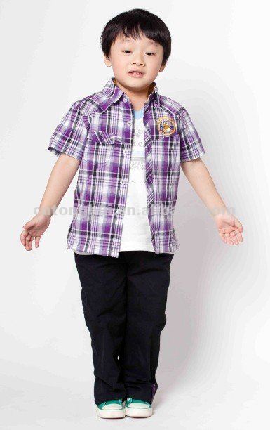 ファッションシャツの男の子( デンマークハンスクリスチャン·アンデルセン)-キッズ服　シャツ、トップス問屋・仕入れ・卸・卸売り