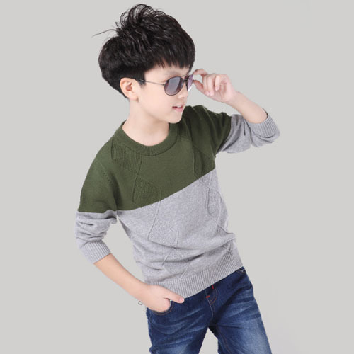 綿ニット韓国スタイルtbx18030o- ネック男の子セーターカーディガンファッショントップデザイン-キッズ服　セーター問屋・仕入れ・卸・卸売り