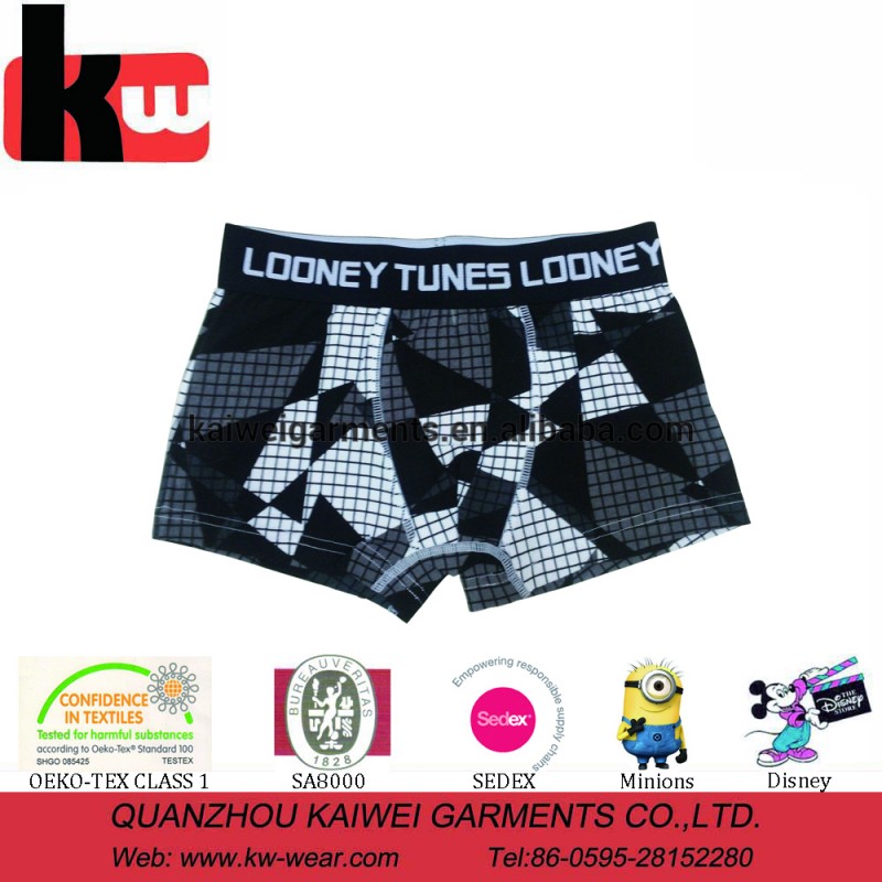 エコ/SA8000/sedex サプライヤー曲looney プリント ボクサー用ティーンボーイズ-問屋・仕入れ・卸・卸売り