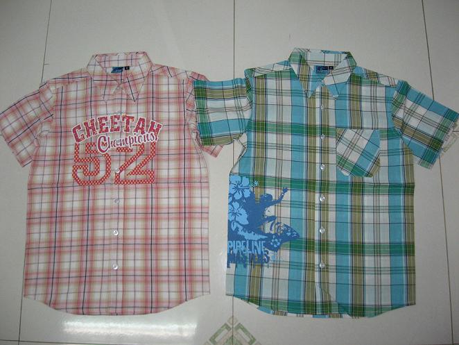 男子シャツ織-キッズ服　シャツ、トップス問屋・仕入れ・卸・卸売り