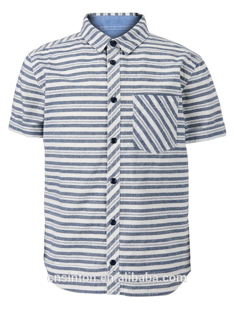 斜めのストライプのクラシックなデザインは、 男の子のためのtシャツ-キッズ服　シャツ、トップス問屋・仕入れ・卸・卸売り