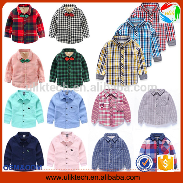 綿フロックスーツデザインbabysの服綿子供秋服生き抜く服長袖シャツ赤ちゃん男の子服秋-キッズ服　シャツ、トップス問屋・仕入れ・卸・卸売り