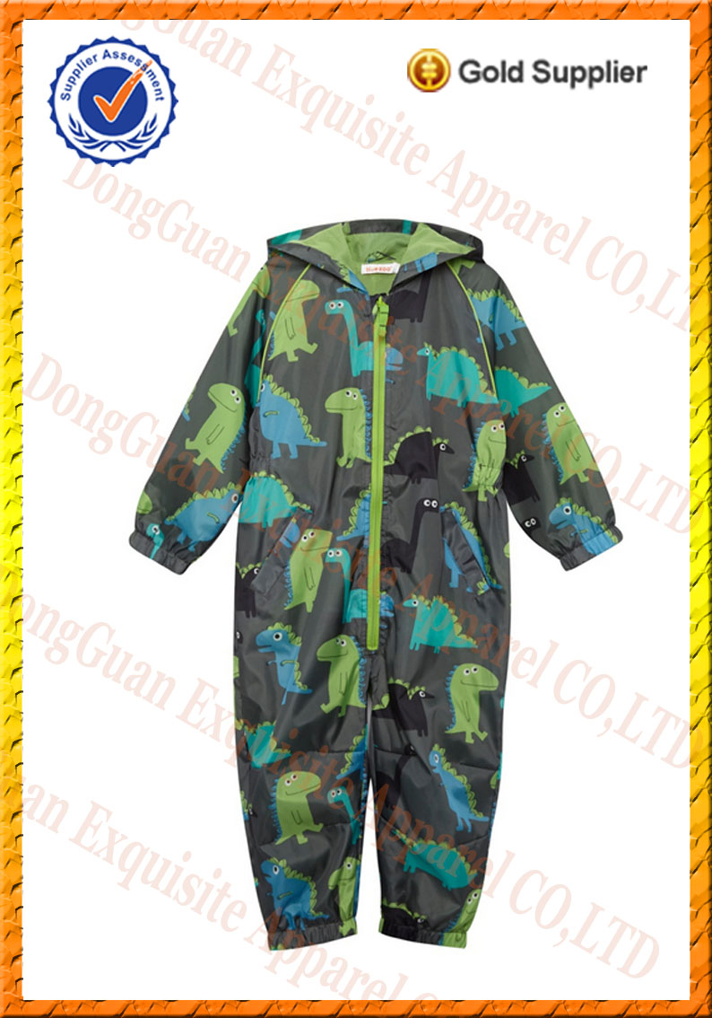 kids Little Boy's One piece Zip-up Polyester waterproof Jumpsuit,boys winter thick jumpsuit onepiece-キッズ服　シャツ、トップス問屋・仕入れ・卸・卸売り