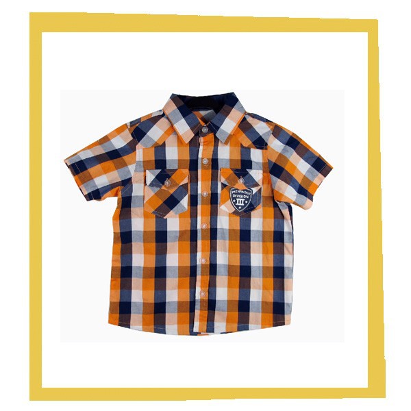 ファッション性の高い少年織シャツ-キッズ服　シャツ、トップス問屋・仕入れ・卸・卸売り
