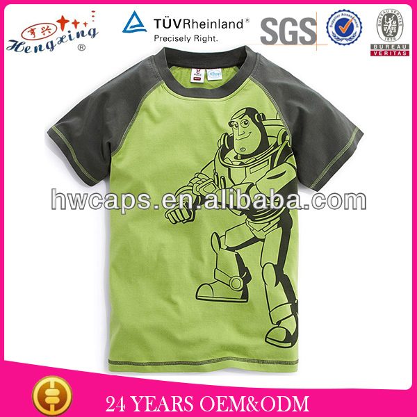 ファッション文字2014年プレーンコットンt- シャツの子供-キッズ服　Tシャツ問屋・仕入れ・卸・卸売り
