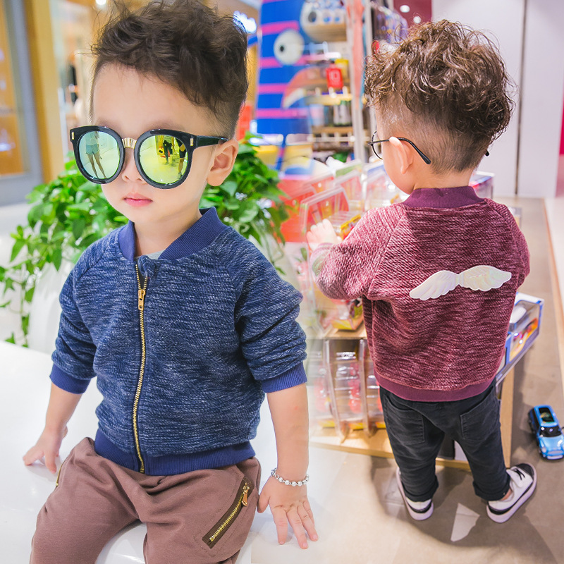 YET6006秋新しいスタイル男の子ジッパージャケット子供コート-キッズ服　シャツ、トップス問屋・仕入れ・卸・卸売り